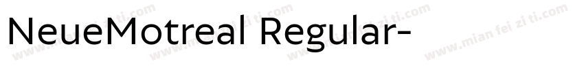 NeueMotreal Regular字体转换